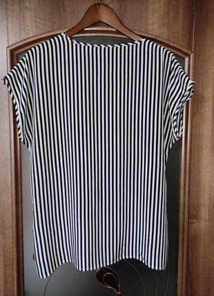 Шовкова блуза у смужку persona (100% шовк)2 фото