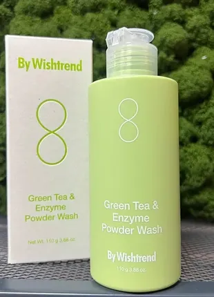 Ензимна пудра для вмивання із зеленим чаєм і ферментами by wishtrend green tea & enzyme powder wash1 фото
