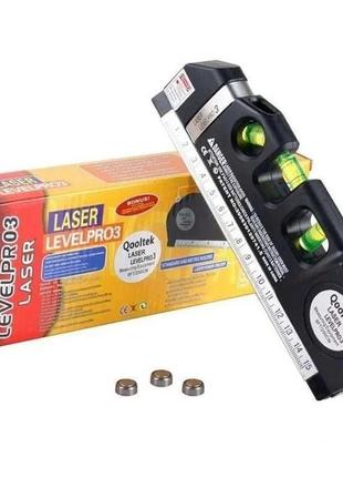 Лазерный уровень laser level pro 3 со встроенной рулеткой
