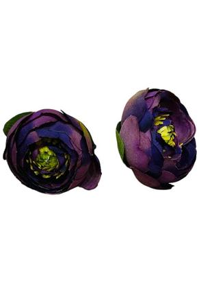 Бутон ранункулюса, цвет-фиолетовый+сиреневый, 4 см, шт.