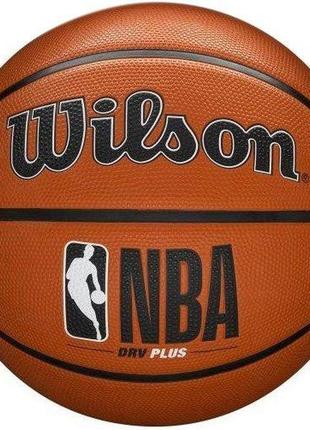 Мяч баскетбольный wilson nba drv plus bskt size 7 коричневый (wtb9200xb07 7)