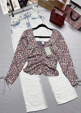Цветочная блуза h&amp;m