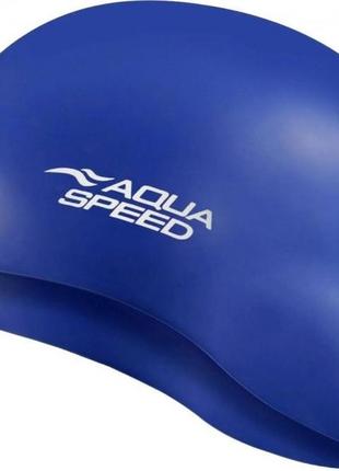 Шапка для плавання aqua speed mono 6189 (111-01) синій уні osfm (5908217661890)