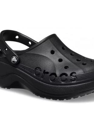 Сабо crocs bayaband platform black