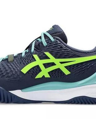 Мужские теннисные кроссовки asics gel-resolution 9 padel темно-синий 44.5 (1041a334-402 44.5)