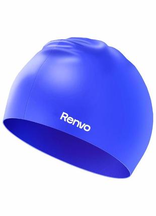 Взрослая шапочка для плавания renvo keles уни синий osfm (2sc100-04)2 фото