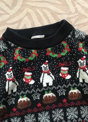 Тепла кофта светр новорічний різдвяний2 фото