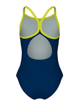 Детский купальник arena daly swimsuit light drop back синий 152см (003294-903 152)8 фото