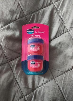 Vaseline lip therapy, рожеві губи, 2 упаковки по 7 г (0,25 унції)