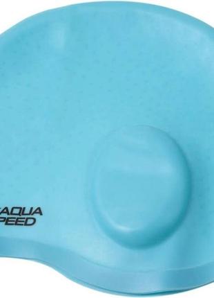 Шапочка для плавання aqua speed ear cap comfort 9892 бірюзовий osfm 289-02