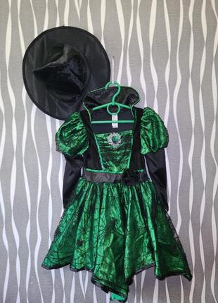 Карнавальное платье ведьма колдунья