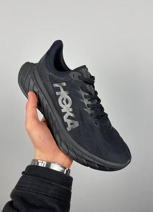 Кросівки чоловічі для бігу hoka one carbon x black