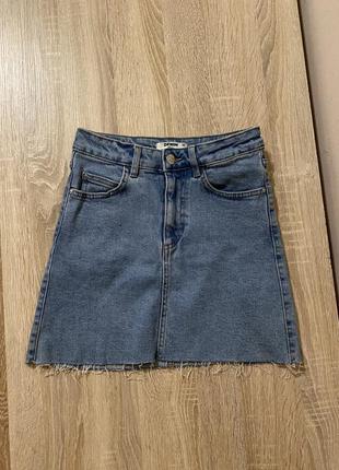Женская джинсовая мини юбка/ джинсовая юбка