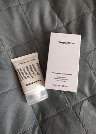 Крем-гель для лица с ниацинамидом transparent lab niacinamide glow cream - 50 мл