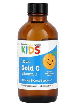 Рідкий вітамін c апельсиновий аскорбінова к. для дітей california1 фото