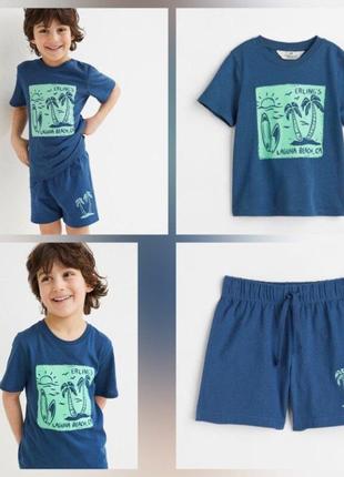 Комплект костюм летний шорты и футболка 4/6, 6/8, 8/10 набор шорты и футболка мальчику h&amp;m
