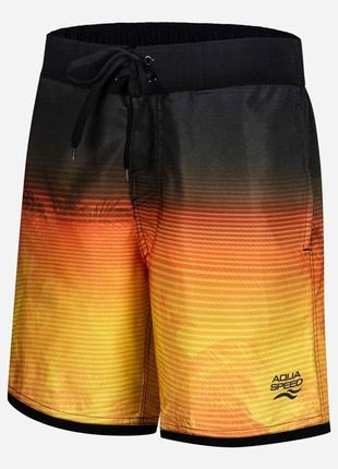 Пляжные шорты aqua speed nolan 302-18 50-52 (xxl) оранжевые с черным (5908217690760)