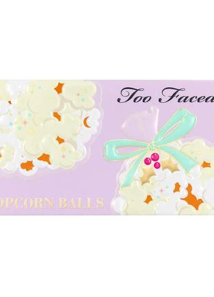 Палетка тіней too faced - popcorn balls eyeshadow palette, палетка теней too faced3 фото