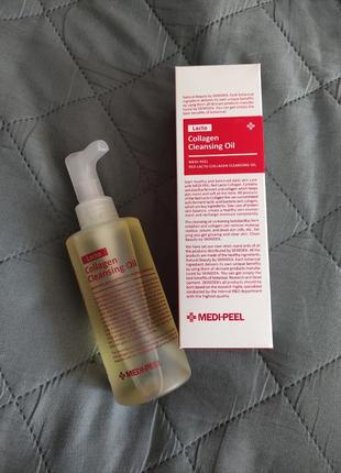 Гидрофильное масло с лактобактериями medi-peel red lacto collagen cleansing oil, 200 ml