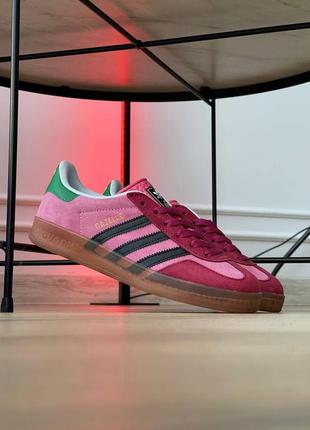 Кроссовки gucci x adidas gazelle pink 2