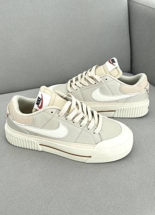 Nike court legacy beige