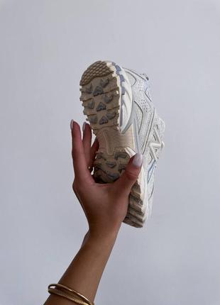 Жіночі бежеві кросівки кеди nb new balance 610 white cream grey [36-44]5 фото