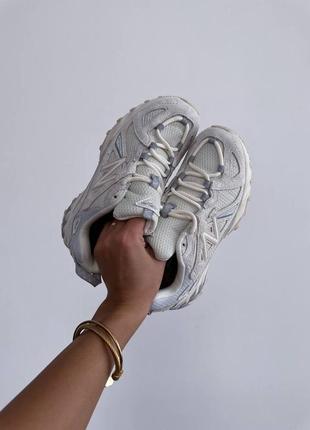 Жіночі бежеві кросівки кеди nb new balance 610 white cream grey [36-44]9 фото