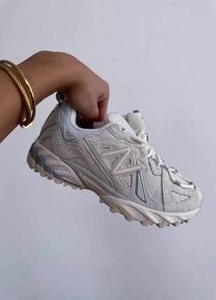 Жіночі бежеві кросівки кеди nb new balance 610 white cream grey [36-44]2 фото
