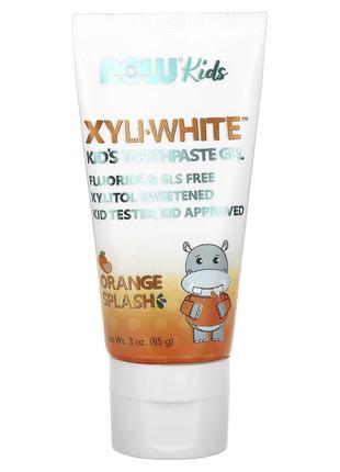 Xyliwhite зубная паста-гель для детей без фторидов, now foods