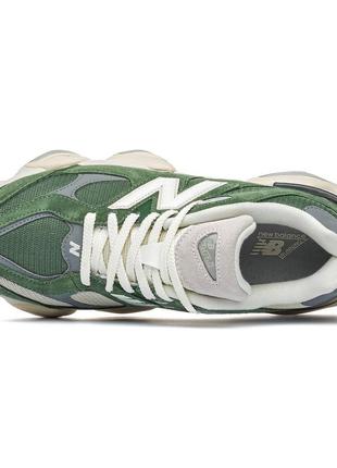 Кроссовки new balance 9060 white green5 фото