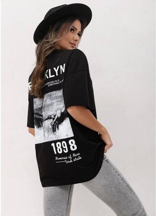 Женская футболка оверсайз хлопок 100% производитель туречки