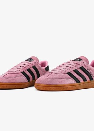 Кросівки adidas handball spezial core black clear pink gum