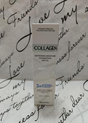 Тональний крем для обличчя enough освітлення collagen spf15 23 100 мл