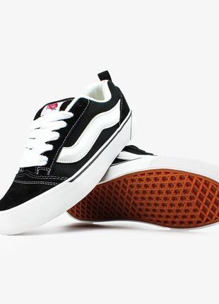 Кеди vans knu skool "black /white"