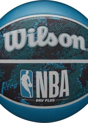 М'яч баскетбольний wilson nba drv plus vibe bskt black/blue size 5 (wz3012602xb5 5)