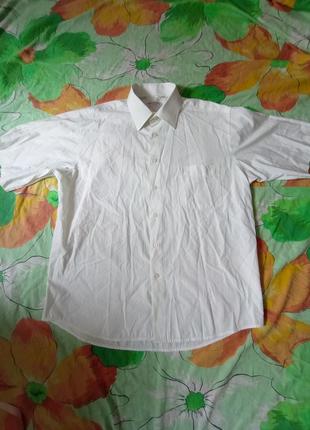 Ferrero gizzi. рубаха рубашка с коротким рукавом 100% хлопок. большого размера чоловіча7 фото