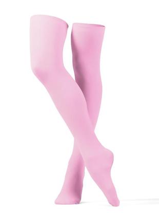 Пудрові капронові панчохи 40ден ніжно рожеві 1323 гольфи капрон сексі заколінки рожевий