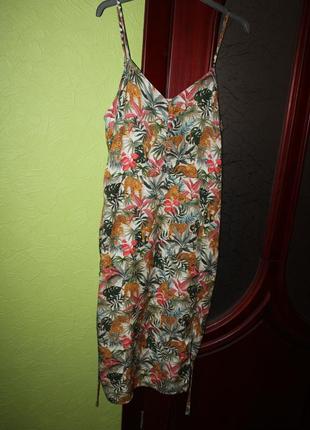 Яскравий натуральний жіночий сарафан, 44 розмір, наш 50-52 розмір від tu, англія6 фото