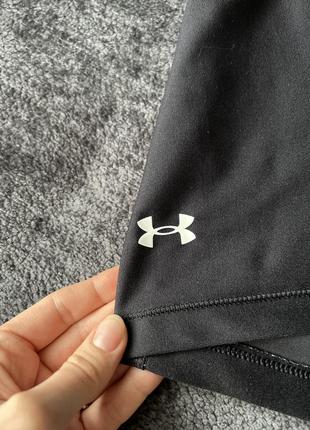 Чорні облягаючі шорти under armour6 фото