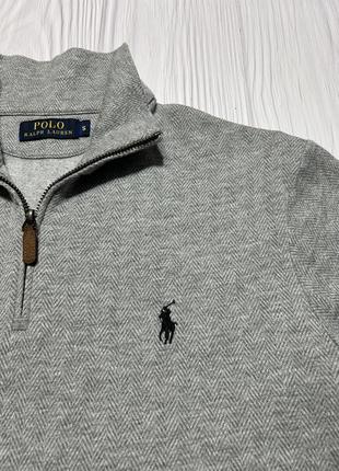 Polo ralph lauren 1/3 zip old money style кофта джемпер оригінал!4 фото