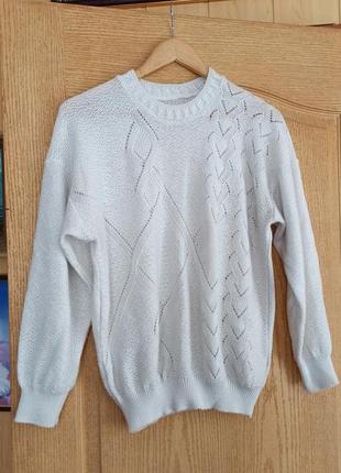 Пуловер ажурний