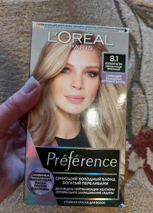 Фарба для волос loreal.8.1