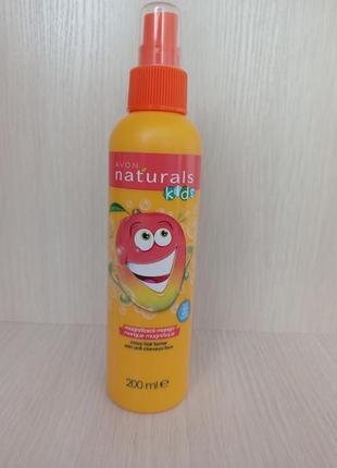 Дитячий спрей для полегшення розчісування волосся avon natural s kids грайливе манго 200ml
