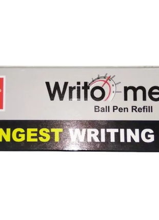 Стержень для шариковой масляной ручки "10 километров" фирмы "cello" серии "writo-meter", синий. 0.5 мм