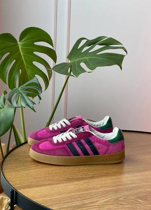 Кросівки gucci x adidas gazelle pink 31 фото