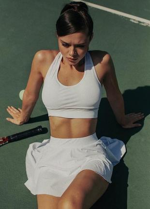 Костюм, теннисный комплект, топ и юбка шорты для тенниса