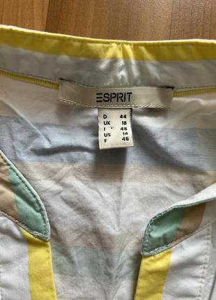Стильная блуза из хрустящего хлопка от esprit меха 182 фото