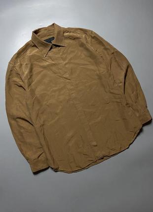Подиумная рубашка burberry 100% silk