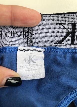 Трусики жіночі стрінги calvin klein оригінал висока посадка тренд бавовна2 фото