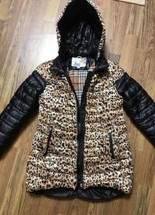 Зимова куртка-пальто для дівчинки 8-10 років зріст 134 см